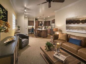 Living Room With Kitchen View| at Villas at San Dorado, Oro Valley